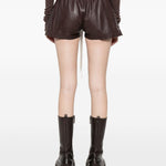 Pantaloncini con coulisse FOG BOXERS in marrone Rick owens - donna 
