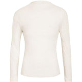 Top a maniche lunghe con design plisettato in bianco Issey miyake - donna 