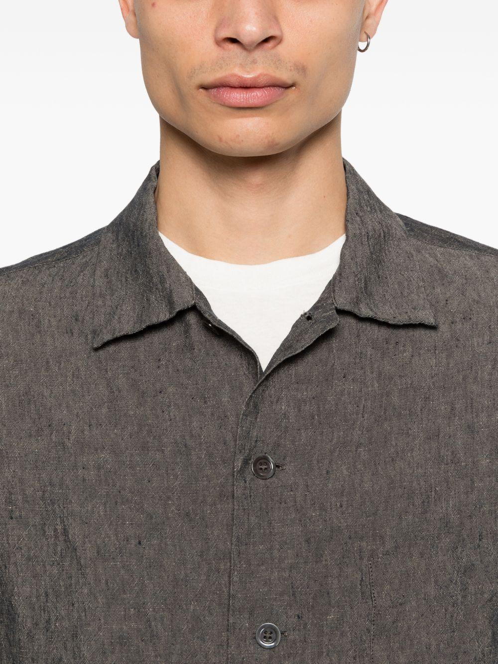 Camicia con tasca in grigio Barena Venezia - uomo 