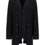 Blazer asimmetrico monopetto in nero Comme des Garçons Homme Plus - uomo 