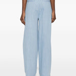Jeans a gamba ampia in blu Rowen rose - donna 