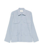 Camicia con taschino in blu Gongdid design - uomo 