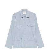 Camicia con taschino in blu Gongdid design - uomo 