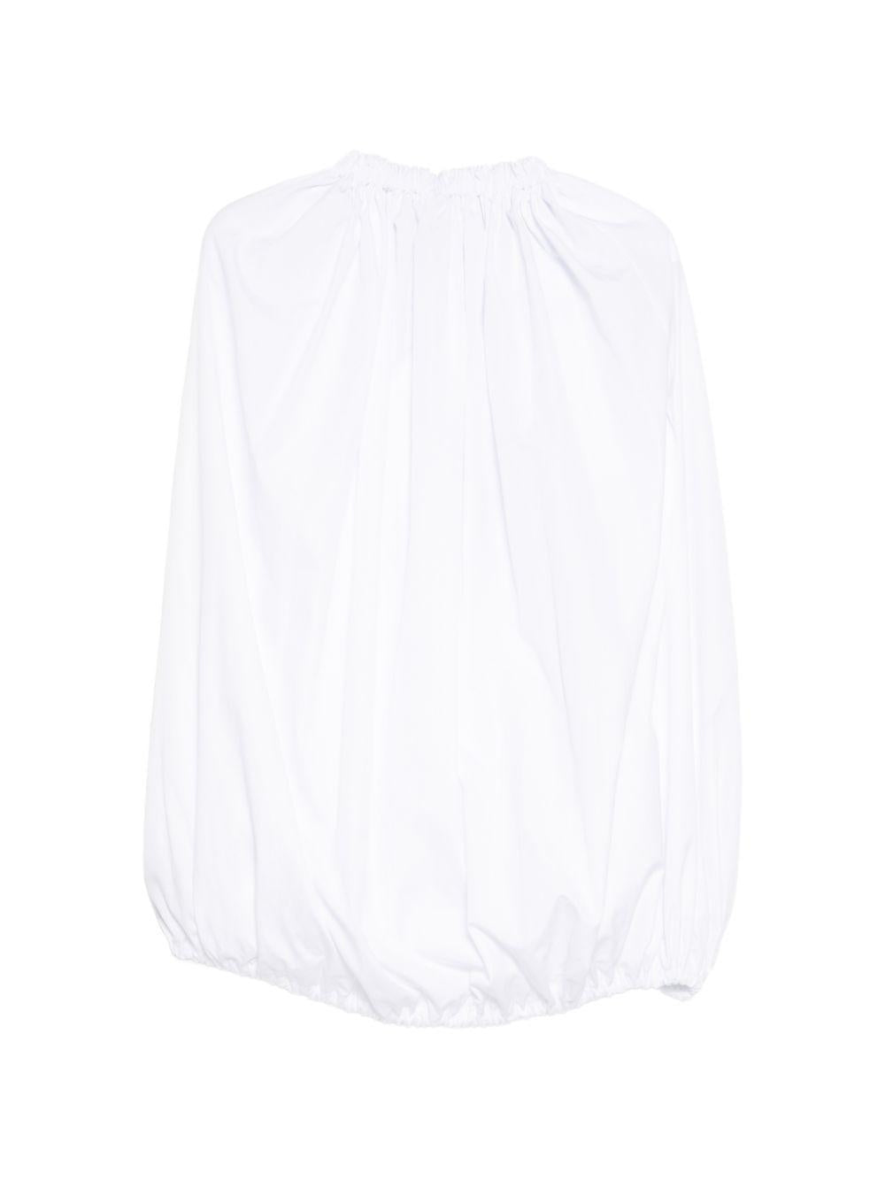 Blusa con arricciatura in bianco Comme Des Garçons - donna 