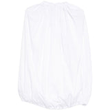 Blusa con arricciatura in bianco Comme Des Garçons - donna 