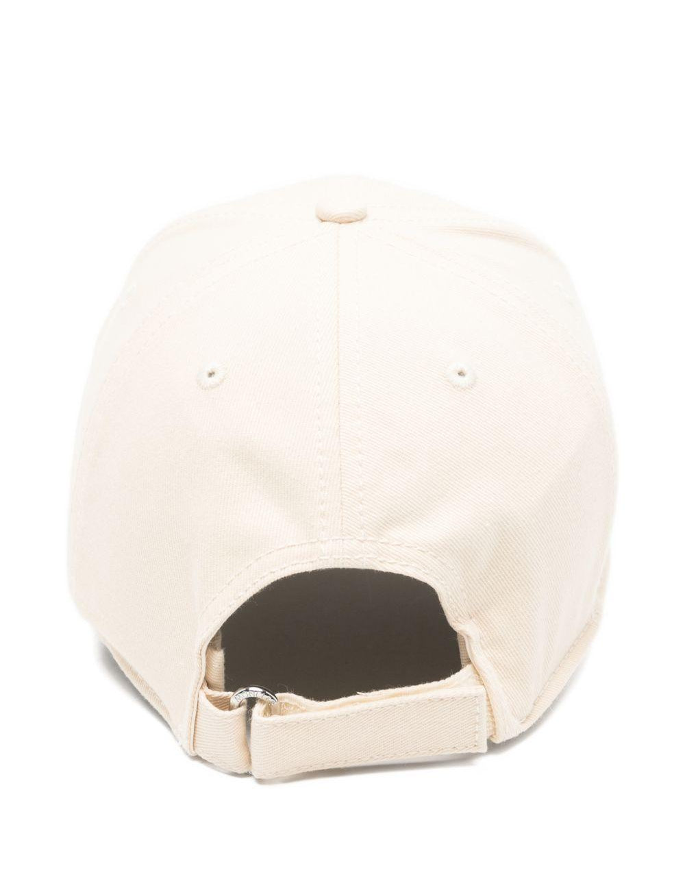 Cappello da baseball con applicazione logo in bianco Moncler - unisex 