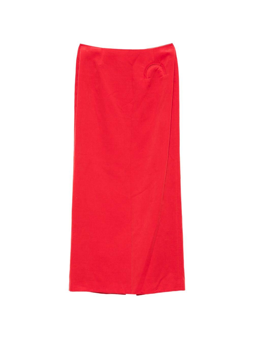 Gonna lunga con bottoni in rosso Blazé Milano - donna 