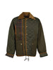 Giacca trapuntata con patchwork in verde Feng Chen Wang x Barbour - uomo