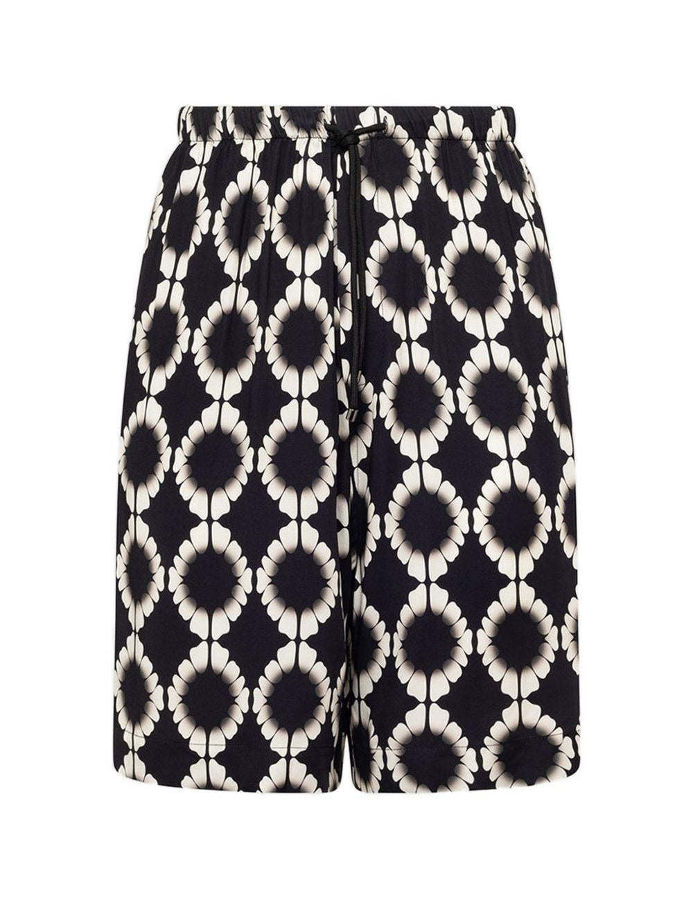 Shorts con coulisse in nero Laneus - uomo 