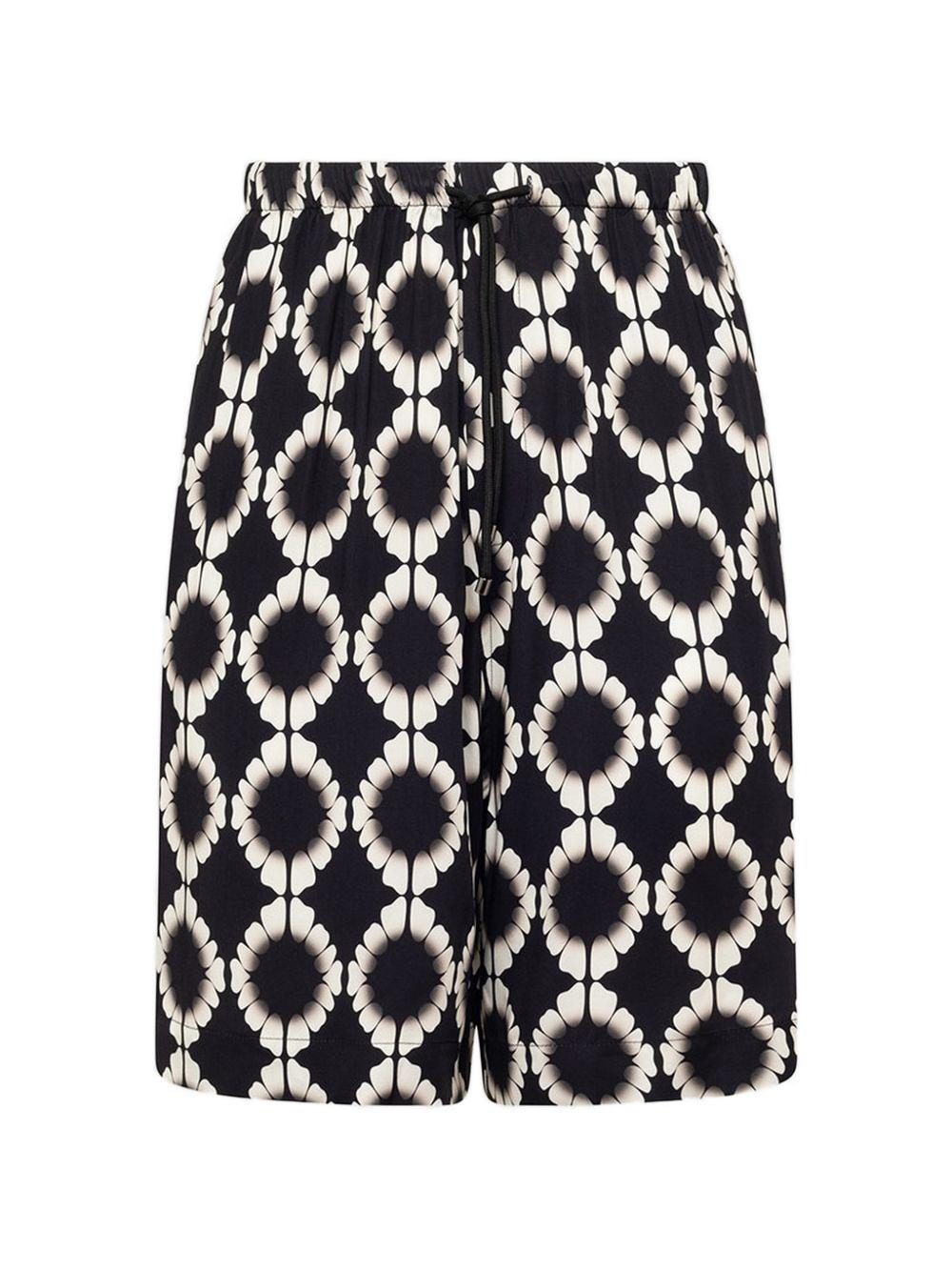 Shorts con coulisse in nero Laneus - uomo 
