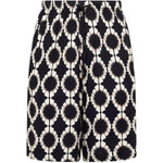 Shorts con coulisse in nero Laneus - uomo 