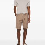 T-shirt girocollo in grigio John smedley - uomo 