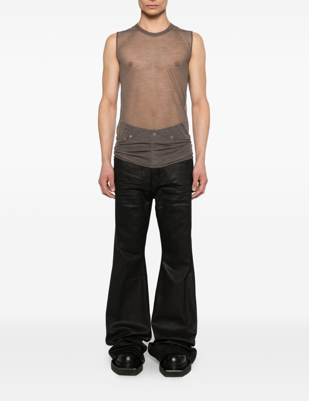 Canotta basic in grigio Rick owens - uomo 