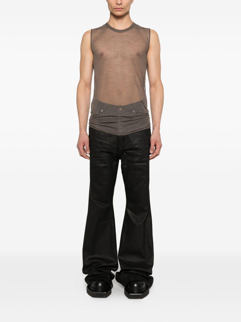 Canotta basic in grigio Rick owens - uomo 