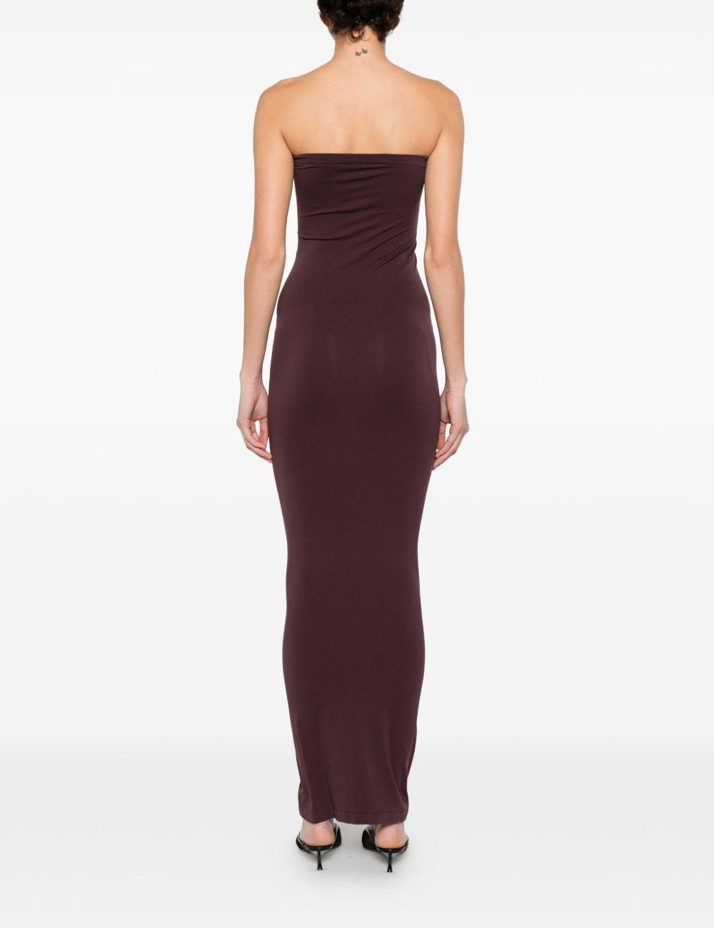 Abito lungo in viola scuro Wolford - donna 