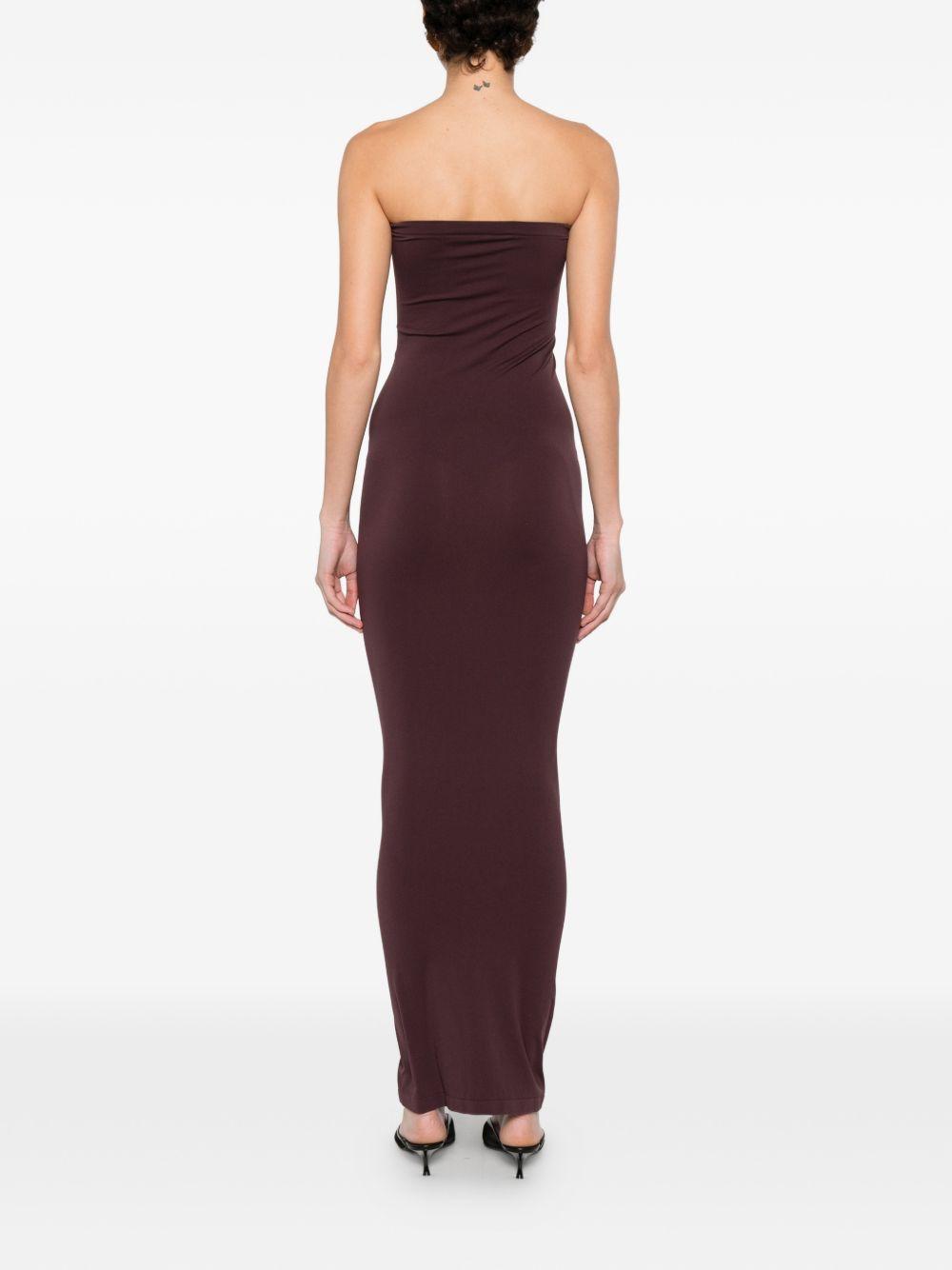 Abito lungo in viola scuro Wolford - donna 
