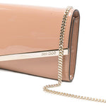 Clutch in pelle lucida emmie in rosa Jimmy choo - donna 