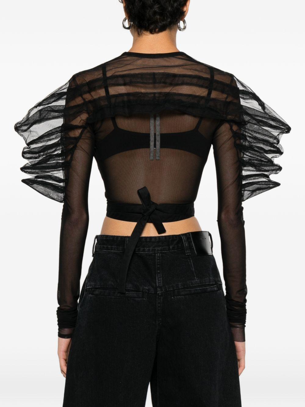 Top rhino in nero Rick Owens - donna 