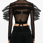 Top rhino in nero Rick Owens - donna 