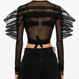 Top rhino in nero Rick Owens - donna 
