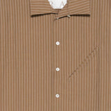Camicia a righe in marrone Ranra - uomo 