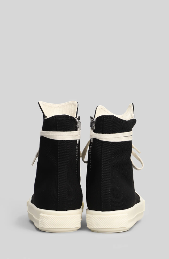 Sneakers alte in nero Rick Owens Drkshdw - uomo 