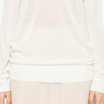 Maglione a girocollo in bianco Toteme - donna 