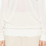 Maglione a girocollo in bianco Toteme - donna 
