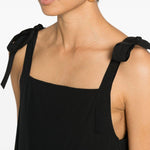 Tuta a gamba ampia con allacciatura agguati in nero Maxmara weekend - donna 