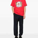 T-shirt con grafica in rosso Kenzo - uomo 