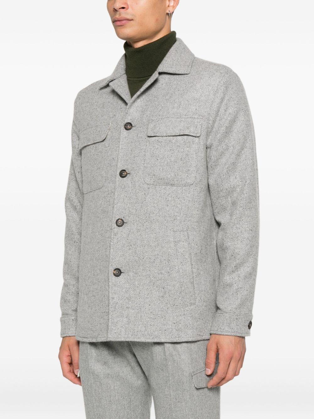 Giacca-camicia con tasche in grigio Eleventy - uomo 