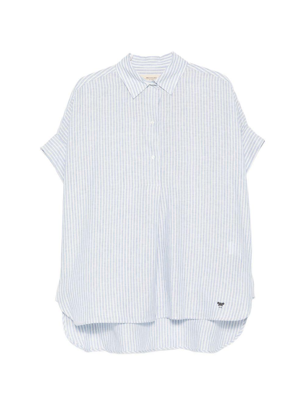 Camicia Verve a righe in azzurro Maxmara weekend - donna 