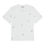 T-shirt con decorazioni di strass in bianco Ganni - donna 