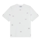T-shirt con decorazioni di strass in bianco Ganni - donna 