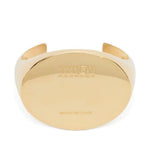 Bracciale con logo inciso in oro Mm6 maison margiela - donna 