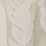 Camicia Alessandra con applicazione di foglia in bianco Antonelli - donna 