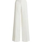 Pantaloni a gamba ampa in avorio Alberta Ferretti - donna 