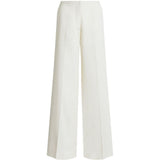Pantaloni a gamba ampa in avorio Alberta Ferretti - donna 