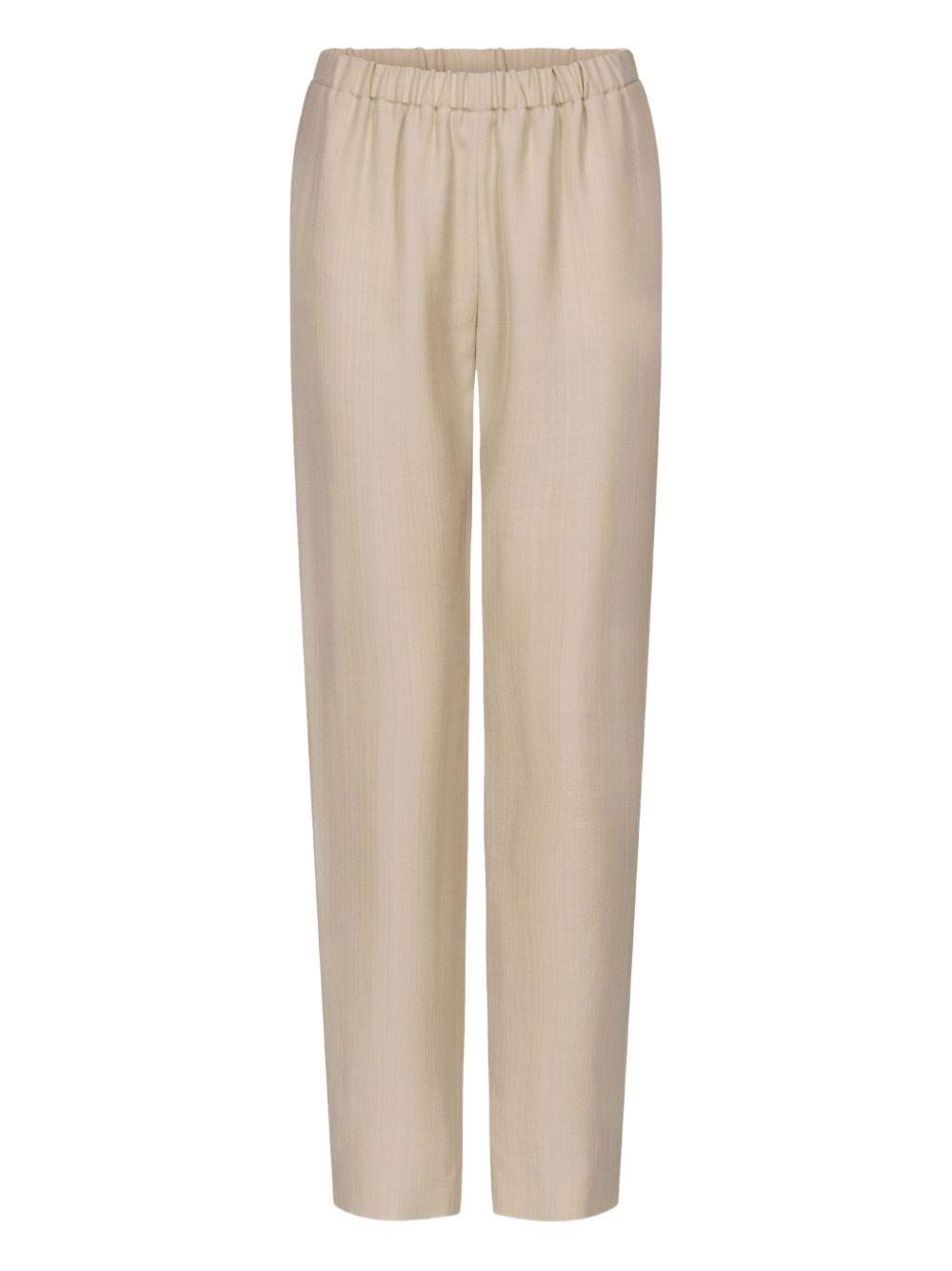 Pantaloni elasticizzati Scot in beige Loulou de saison - donna 