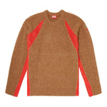Maglione a coste in marrone Diesel - uomo 