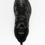 Sneakers storm runner con lacci in nero 