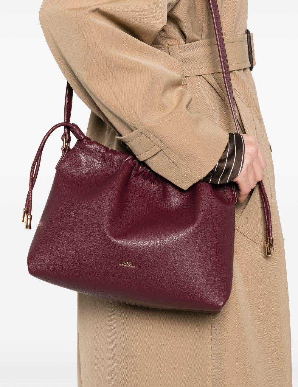 Borsa a tracolla Ninon in bordeaux A.P.C. - donna 