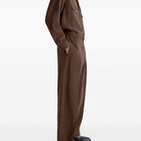 Pantaloni con pinces in marrone Lemaire - uomo 