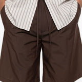 Shorts con coulisse in marrone Grayed - uomo 