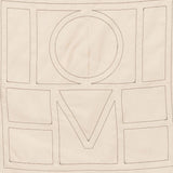 Foulard di seta con monogramma ricamato in beige Toteme - donna 