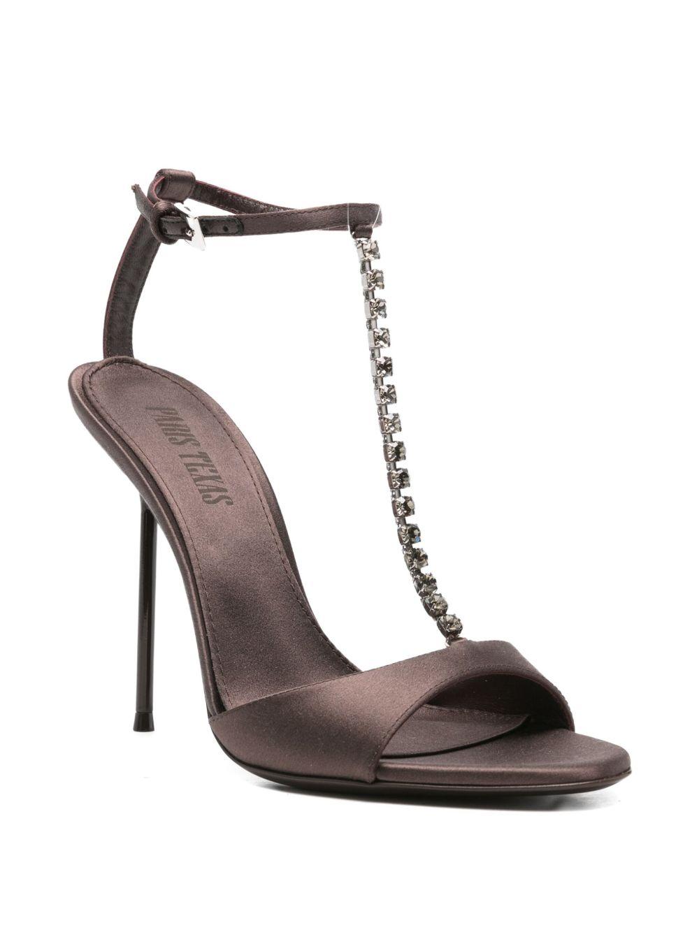 Sandali con cristalli lidia in marrone Paris texas- donna 