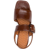 Sandali in pelle lucida con fibbia in marrone Chie mihara - donna 