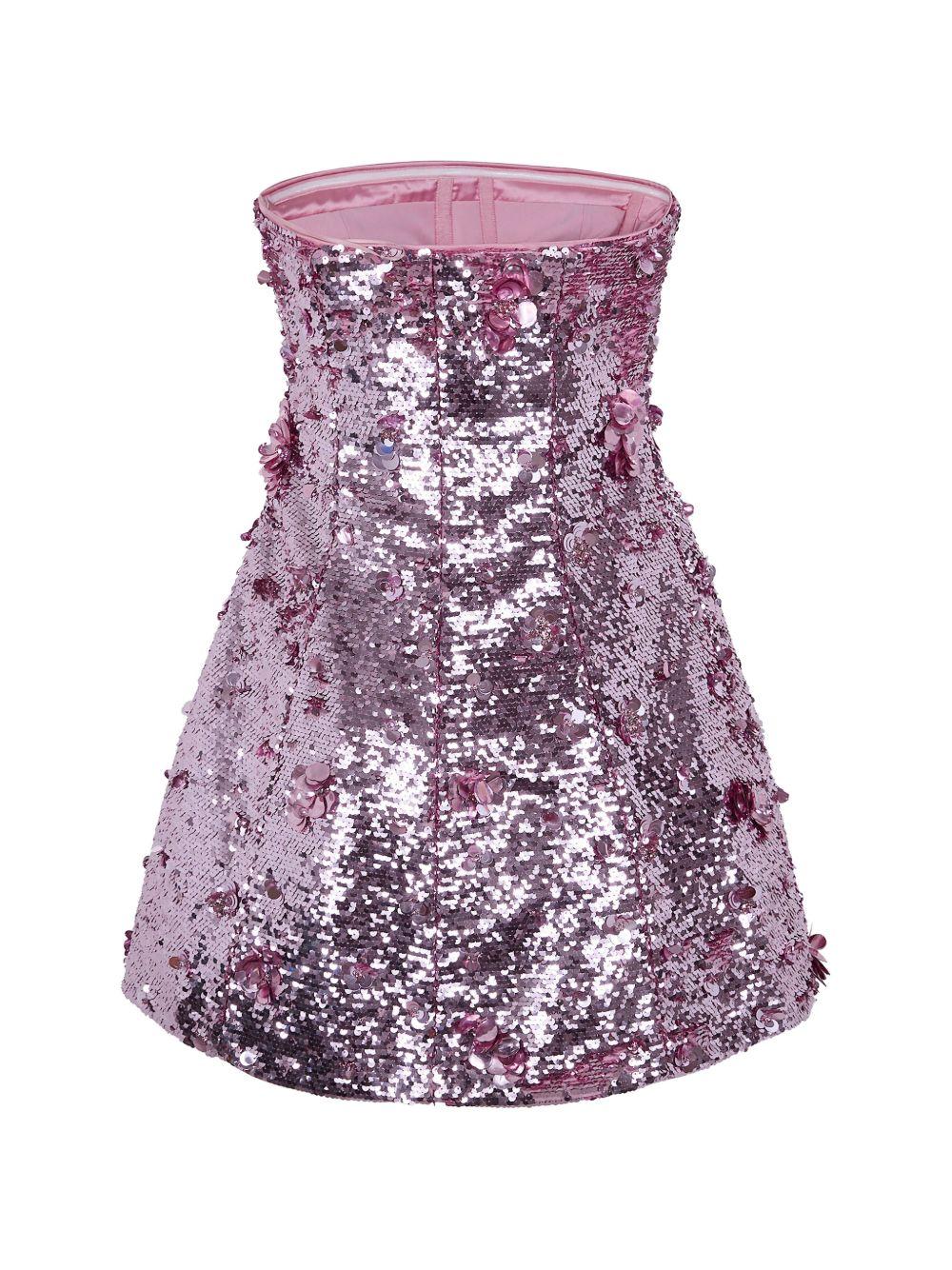 Abito mini con paillettes in viola Simkhai - donna 