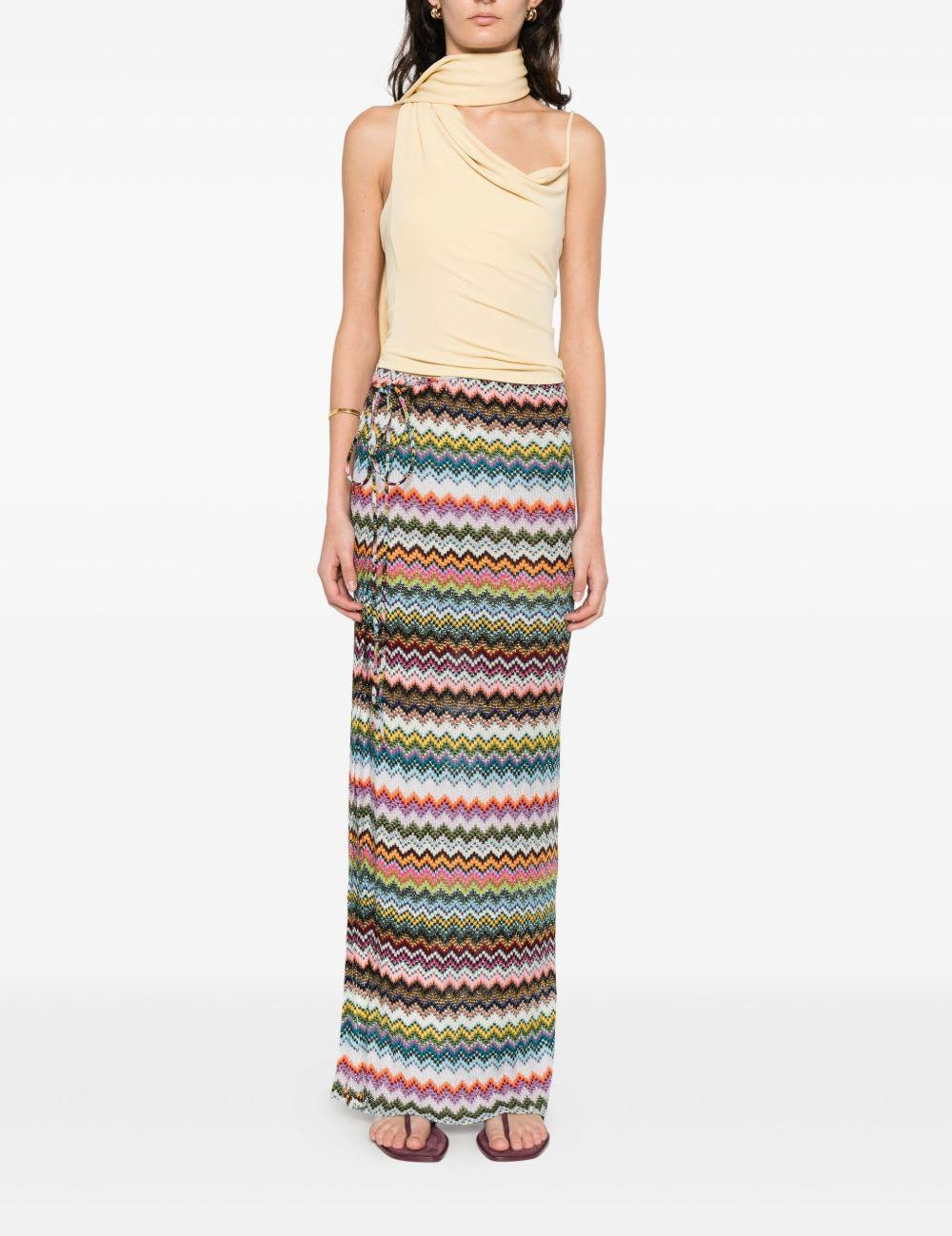 Gonna maxi motivo chevron multicolor Missoni - donna 