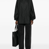 Parka rivestito con cappuccio e coulisse  in nero Rains - uomo 